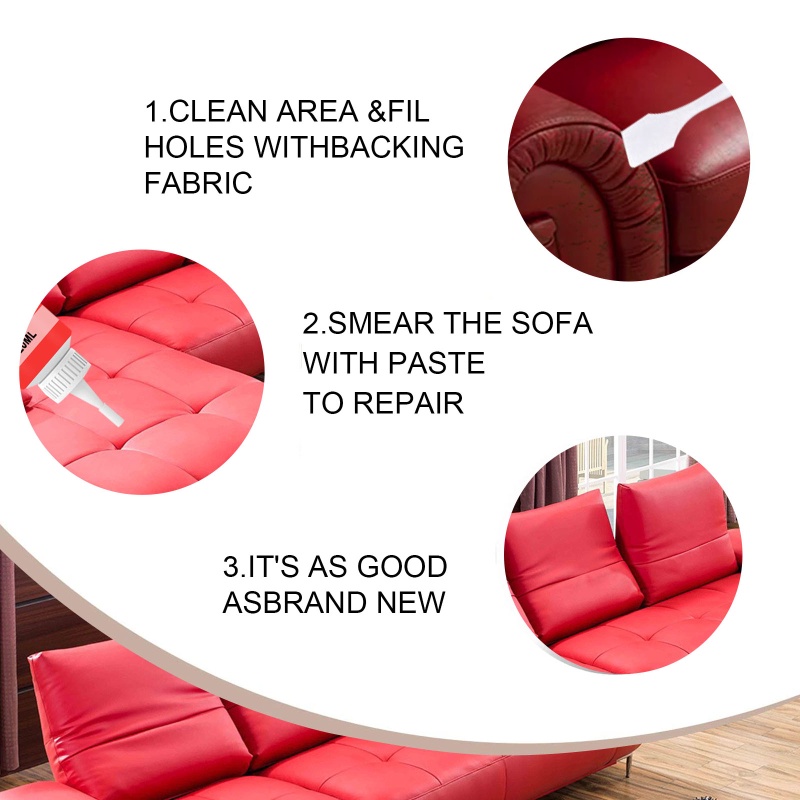 2 CÁI Da Phục Hồi Bàn, Ghế, Quần áo/Giày PU, Ghế Sofa, Vết Nứt, Dán Sửa Chữa Mất Màu để Sử Dụng Tại Nhà.