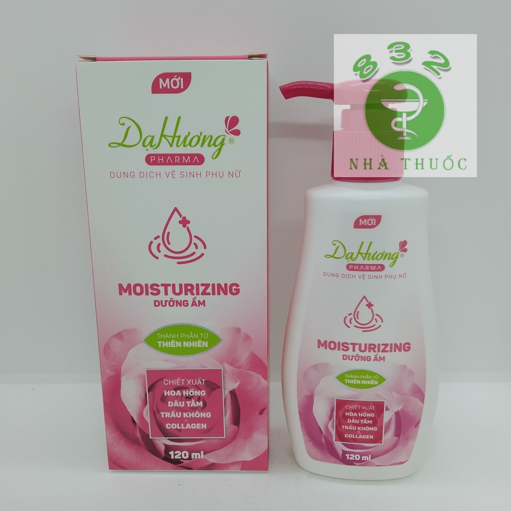Dạ Hương Pharma Moisturizing MỚI chai 120ml dưỡng ẩm tự nhiên cho vùng kín
