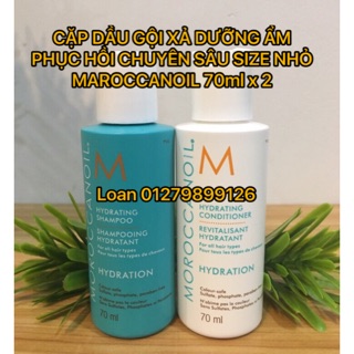 CẶP DẦU GỘI XẢ DƯỠNG ẨM VÀ PHỤC HỒI CHUYÊN SÂU MOROCCANOIL 70ml x 2
