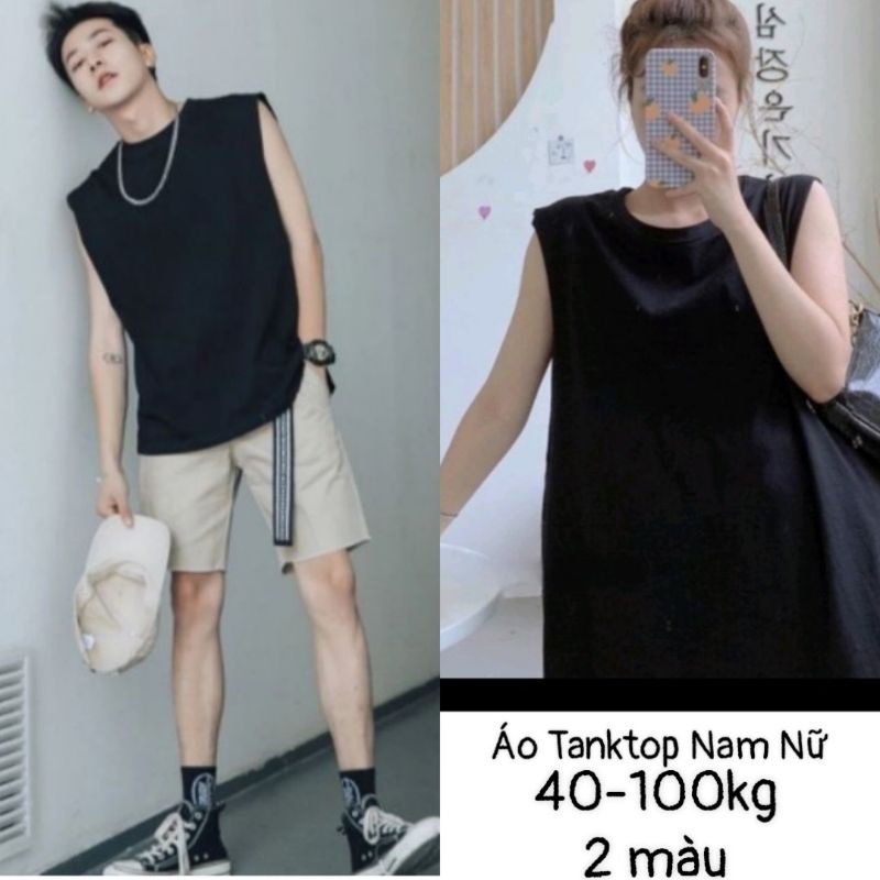 40-105kg áo 3 lỗ/tanktop/sát nách nam nữ thời trang Sói Store bigsize unisex