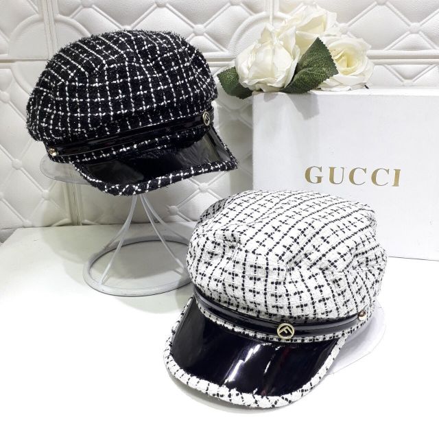 Mũ newsboy dạ bọc viền