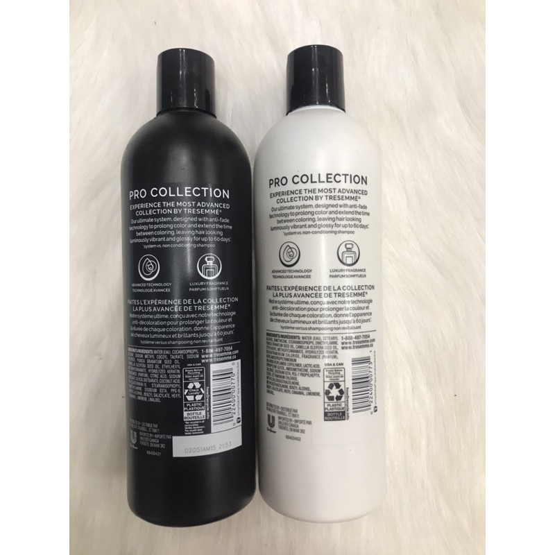 👉Dầu gội & dầu xả  Tresemme Keratin Smooth Color shamoo & conditioner 20fl. Oz. -Mỹ