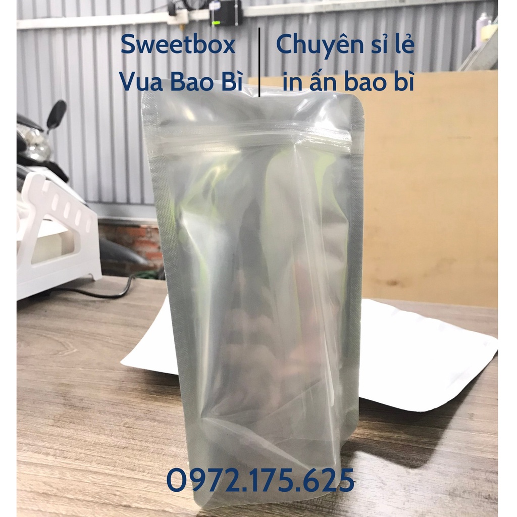 Túi Zip Bạc 1 Mặt, 1 KG Túi Zip Bạc Đựng Thực Phẩm Siêu Dày [Hàng loại 1]