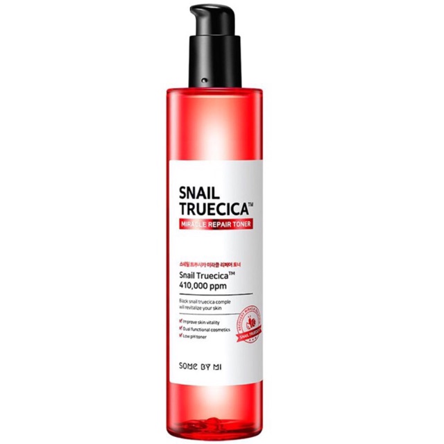 [Chính Hãng] Toner Ốc Sên Tái Tạo Da Snail Truecica Some By Mi Fullsize 135ml