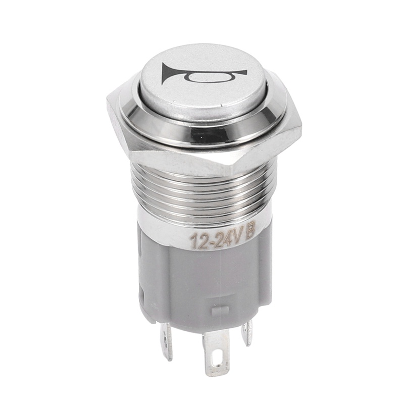 Nút BấM Còi LED 12V 16mm Cho Xe Hơi
