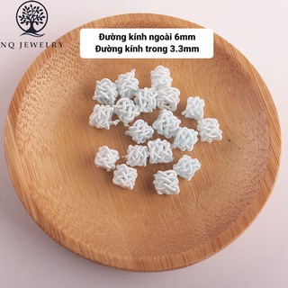 Nút thắt vải chặn hoa văn nhỏ - Combo 4 cái