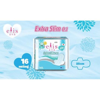 Băng vệ sinh siêu mỏng Elis Extra Slim 0.1 miếng 25 cm ( 16 miếng/gói )