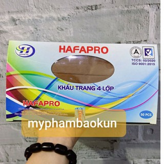 Khẩu trang HAFAPRO nhiều màu hộp 50 cái (mua nhiều ib cho shop nhé)