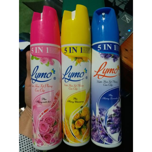 Nước hoa xịt phòng cao cấp LYMO 5 in 1