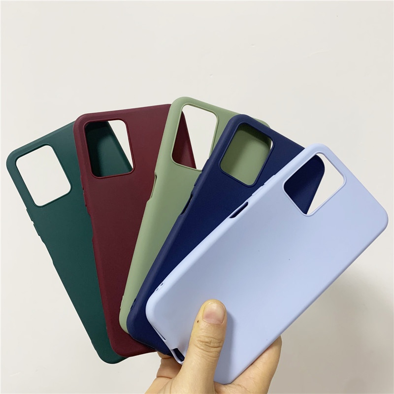 Ốp Điện Thoại TPU Silicone Dẻo Mỏng Màu Kẹo Ngọt Cho Oppo A36 A95 4G A76 A96 Reno 6Z