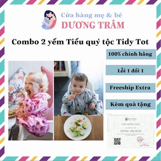Combo 2 Yếm ăn dặm thông minh Tiểu Quý Tộc TidyTot cho trẻ ăn dặm bé chỉ huy BLW