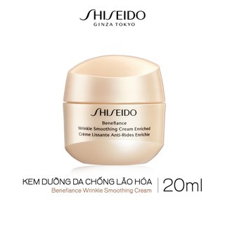 Kem dưỡng da chống lão hóa giàu ẩm Shiseido Benefiance Wrinkle Smoothing Cream Enriched 20ml
