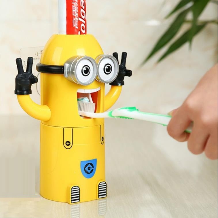 BỘ NHẢ KEM ĐÁNH RĂNG MINION SIÊU CUTE, SIÊU NGỘ NGHĨNH, DỄ THƯƠNG, VUI NHỘN CHO BÉ TRAI, BÉ GÁI