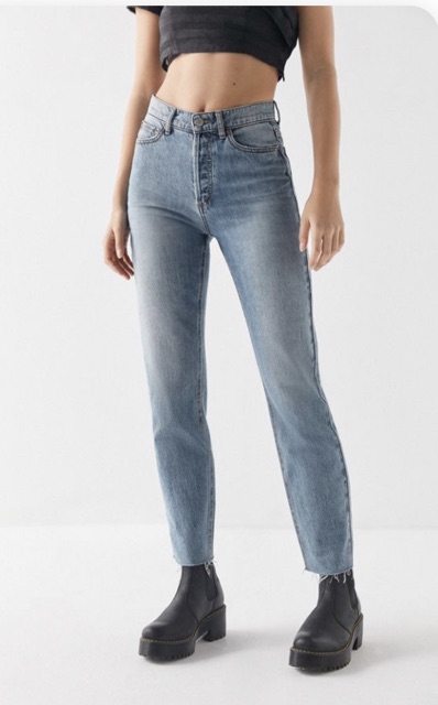 Quần slim straight cạp cao B.D.G urban outfitters chuẩn