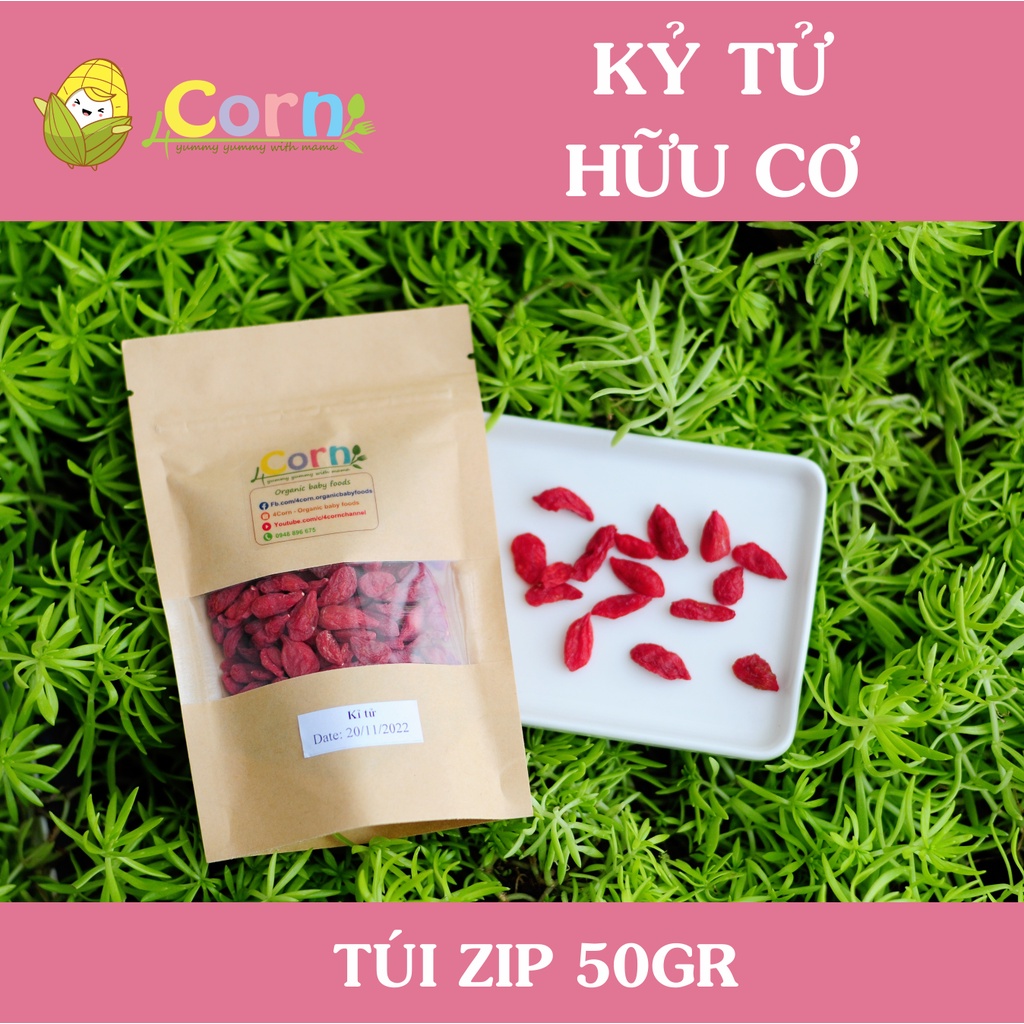 Kỷ tử hữu cơ Green Nature - Cho bé 6m+