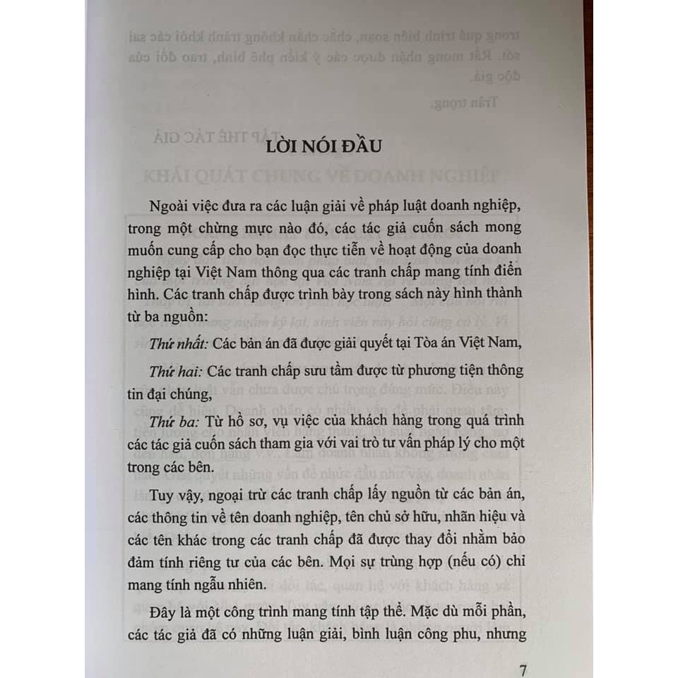 Sách - Luật Doanh nghiệp Việt Nam Tình huống – Dẫn giải – Bình luận