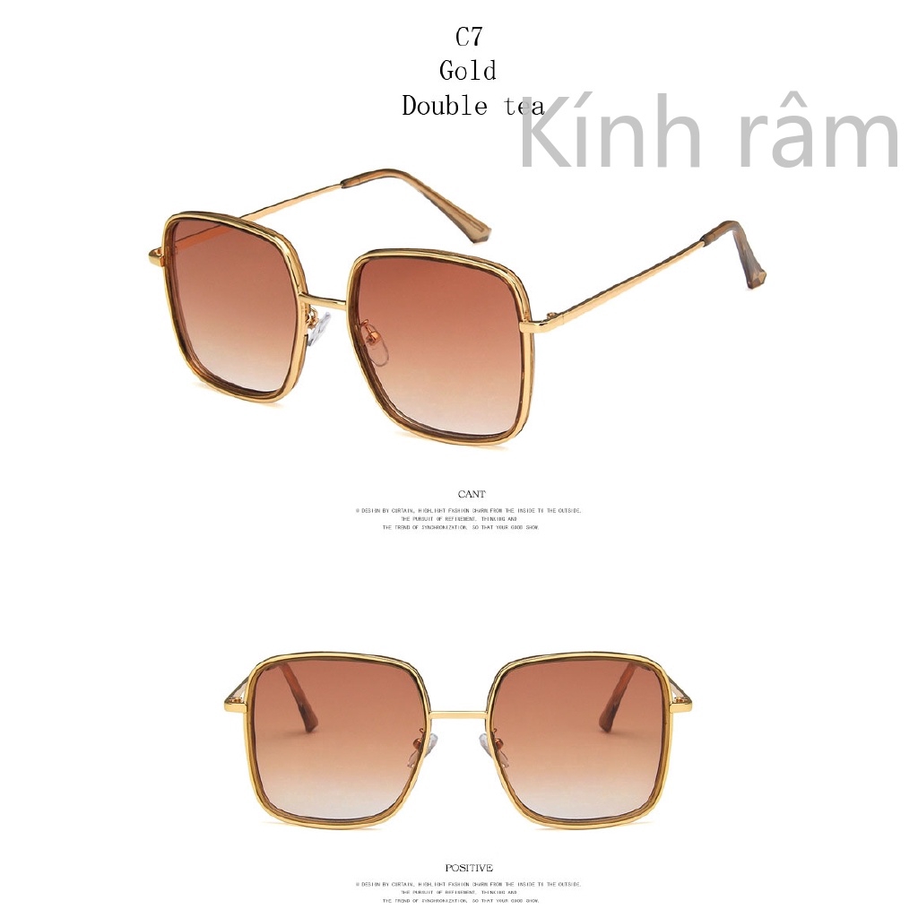 Kính chống nắng 6298 gọng vuông thời thượng