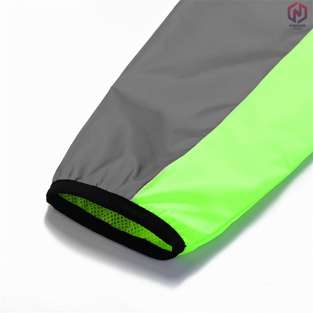 Áo Khoác Phản Quang Chống Gió Chống Nước Mau Khô Co Giãn Thoáng Khí Cho Nam Chạy Bộ Xe Đạp