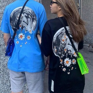Áo Thun tay lỡ BRO MOON DAISY Mặt Trăng Hoa Cúc- phông đẹp- thun cotton