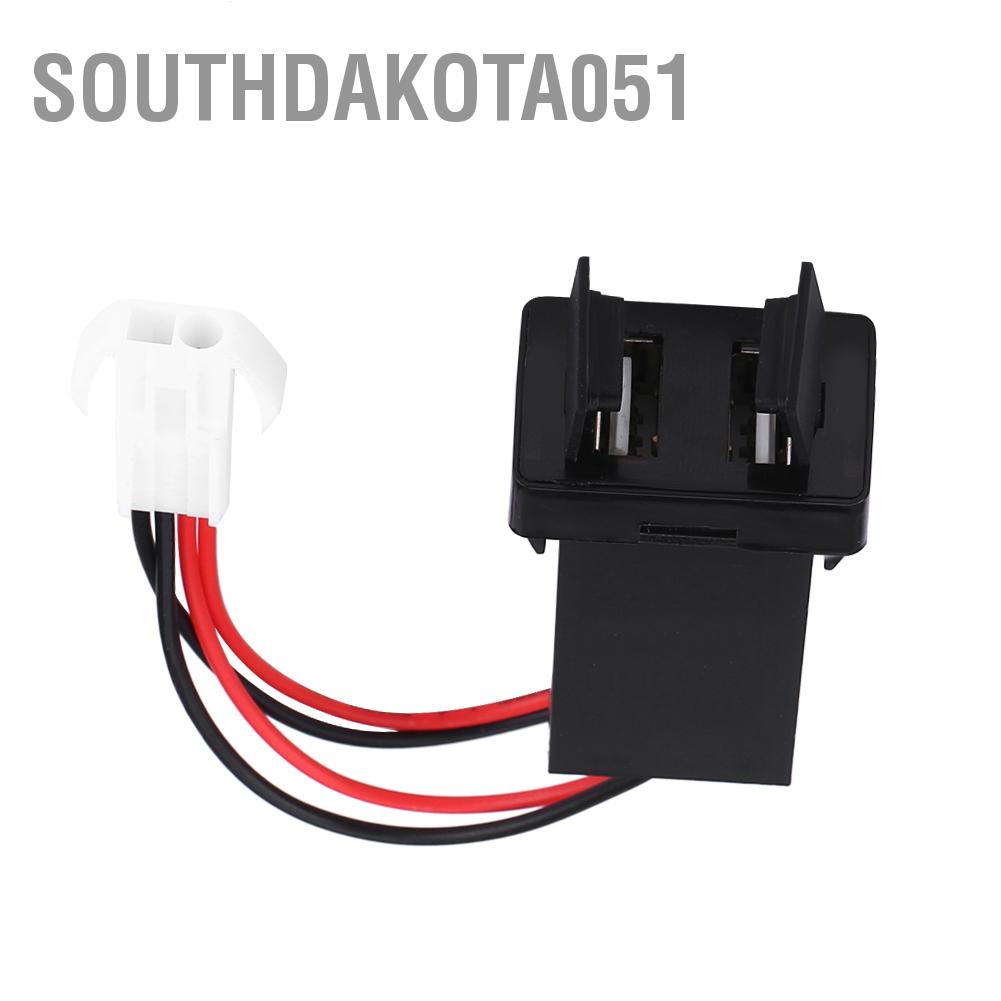 Southdakota051 12V-24V 2.1A Dual USB Port Car Charger Power Adapter Socket for Toyota Cellphone