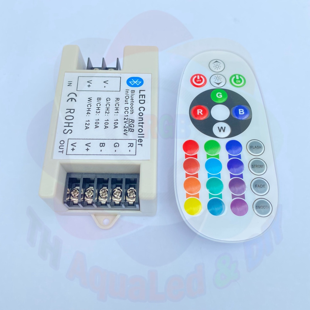 Controller RGB/WRGB Bluetooth/Wifi dùng APP điện thoại, bộ điều khiển đèn LED 3 kênh 4 kênh đa năng công suất cao
