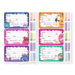 Giấy nhãn vở học sinh