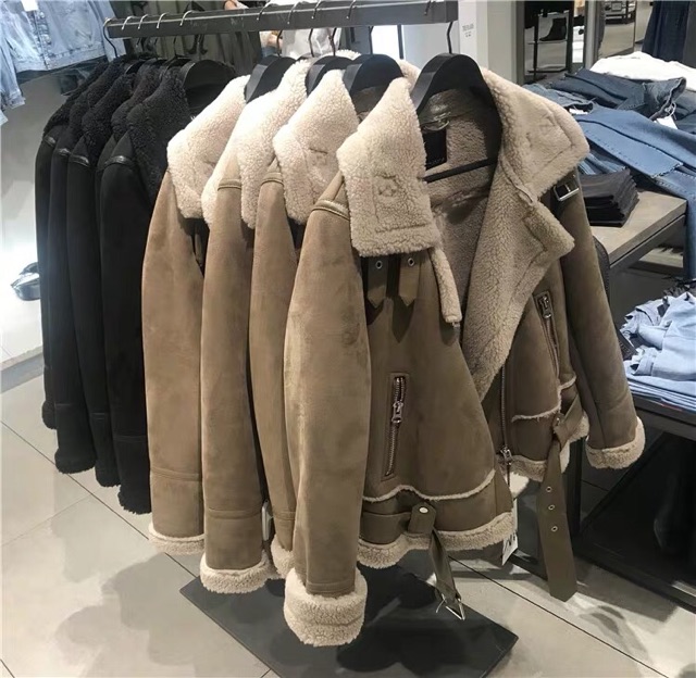 (Săxn nâu XS) Áo da lộn zara xuất xịn (Ảnh thật cuối) | BigBuy360 - bigbuy360.vn