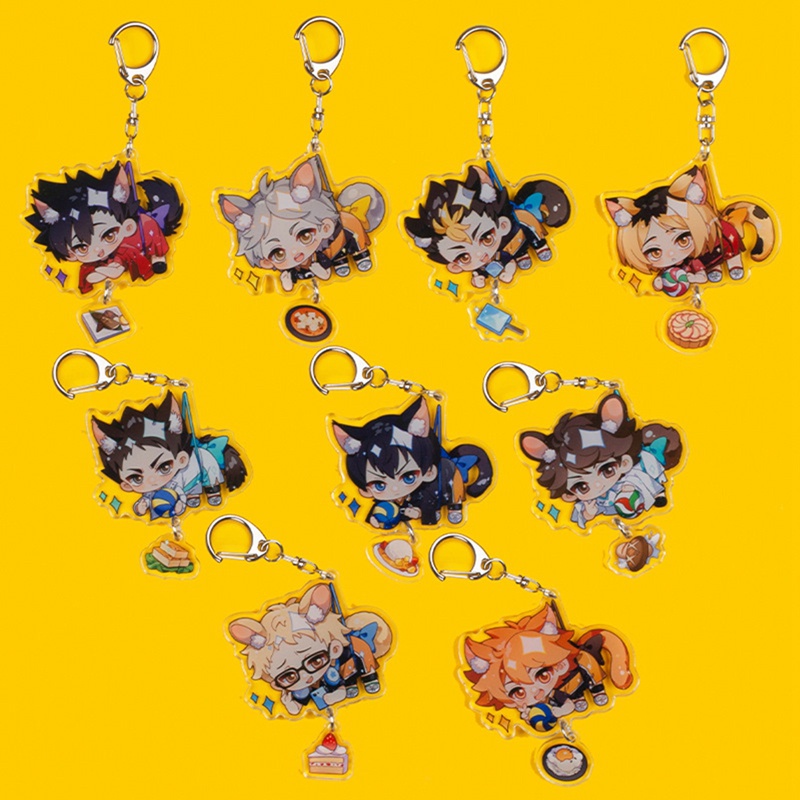 Sf Móc Khóa Hình Nhân Vật Anime Hinata Shouyo Kageyama Kozume Kenma Oikawa Tooru Nishinoya