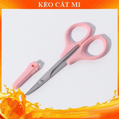 Kéo Cắt Mi Mắt Giả Bằng Thép Cao Cấp Chống Gỉ Màu Hồng Chính Hãng Halomi Chuyên Dùng Cho Makeup