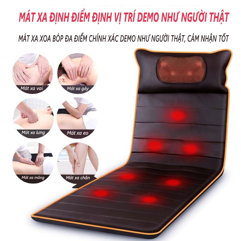 AM301B [HCM]Đệm massage gia đình đệm massage toàn thân vai gáy lưng hông đa chức năng Đệm ghế tựa lưng dành cho người