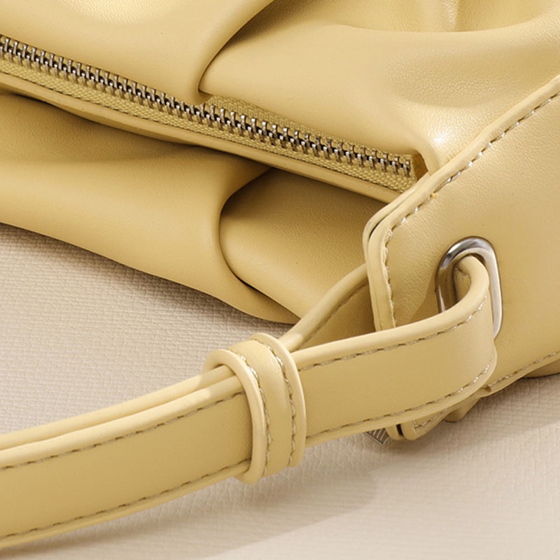 Ielgy Niche Túi Xách Đeo Vai Cầm Tay Hình Đám Mây Thiết Kế Đơn Giản Kiểu Pháp Cho Nữ