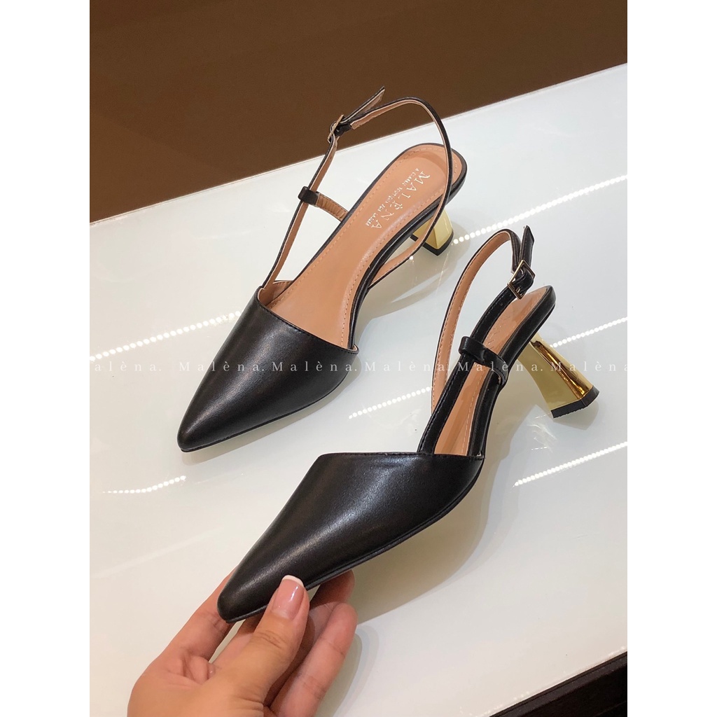 Giày slingback Malena gót nhập liên sườn