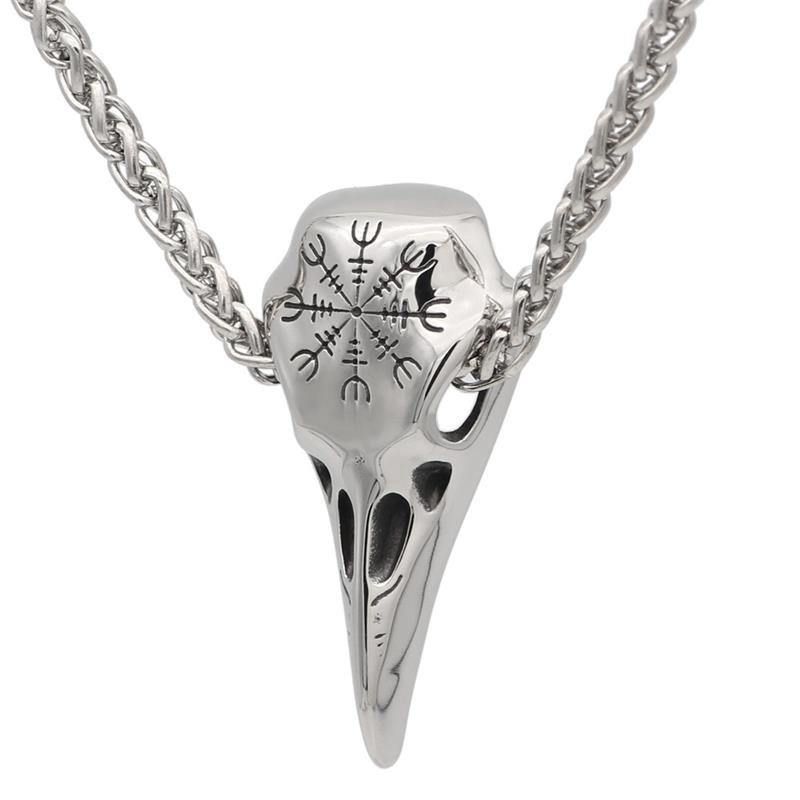 Vòng cổ mặt hình đầu lâu phong cách Viking cá tính sành điệu