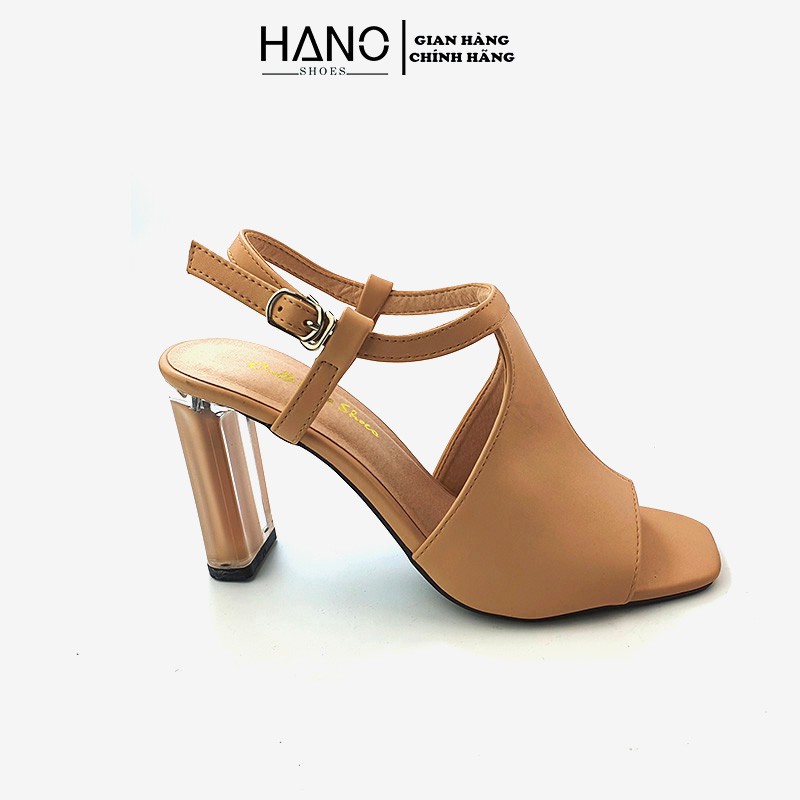 Sandal Cao Gót Khoét Eo 9p-9cm, Sandal Boot Gót Trong Mika Sang chảnh SD9831