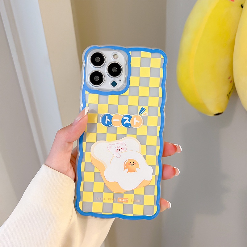 Ốp Điện Thoại Trong Suốt Họa Tiết Bảng Vẽ Hoạt Hình Cho Iphone 13Pro 12 11 xs 6 7 8 14