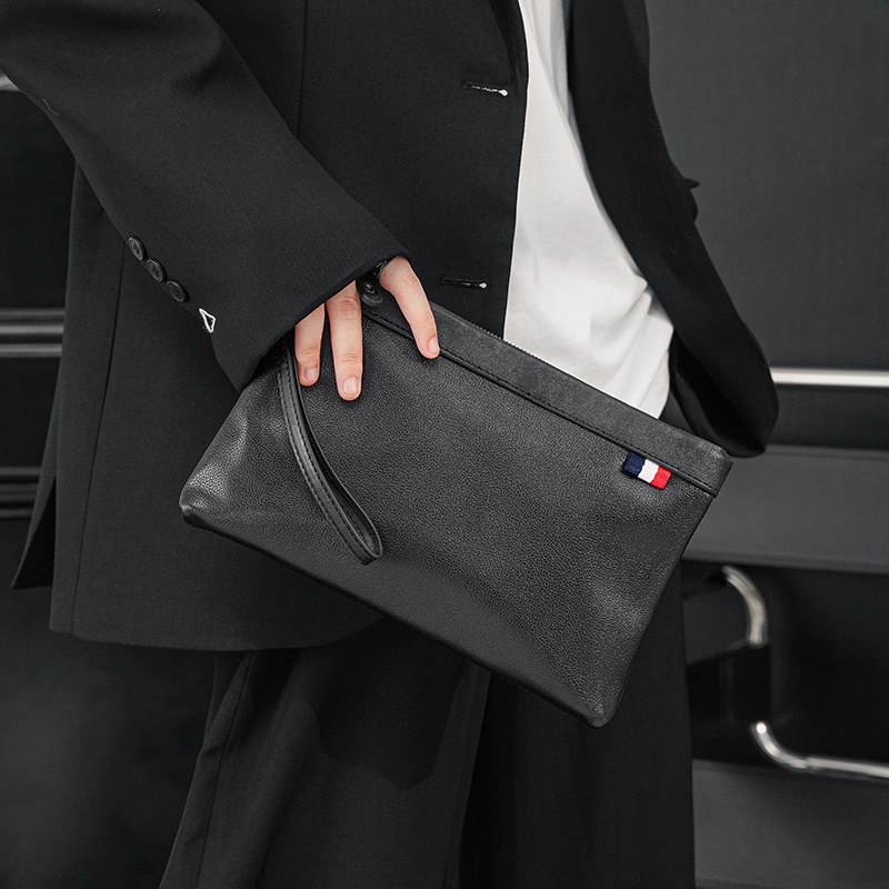 Ví Clutch Cầm Tay Nam Thời Trang Cao Cấp Da Pu Bền Đẹp Sang Trọng Nhiều Ngăn Tiện Lợi Để Điện Thoại Ipad Ví Tiền