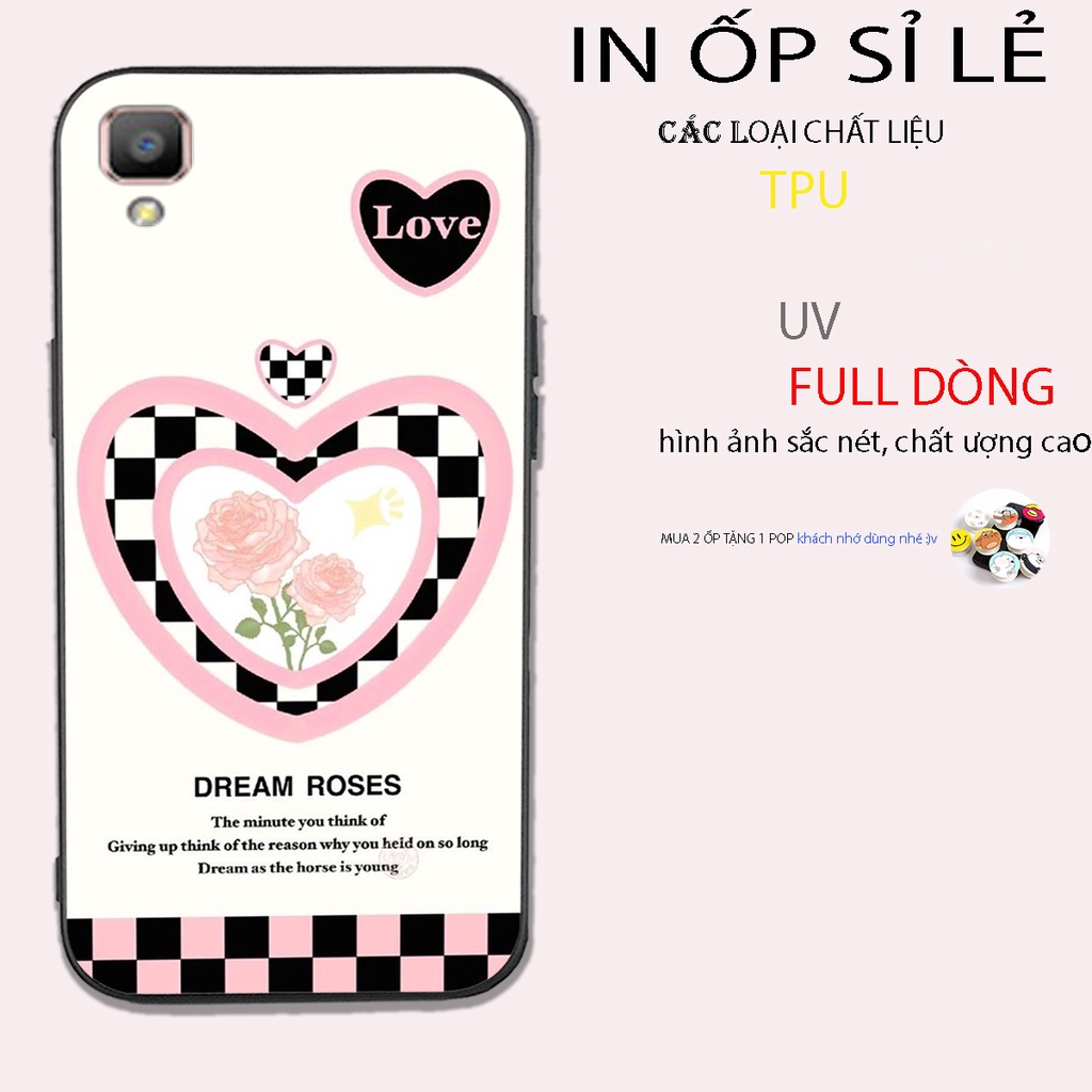 ốp lưng điện thoại oppo f1 trái tim sắc màu