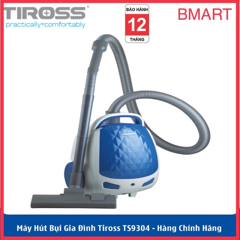 Máy hút bụi Tiross TS9304, Máy hút bụi công nghiệp TS9301 (Hàng chính hãng - Bảo hành 12 tháng)