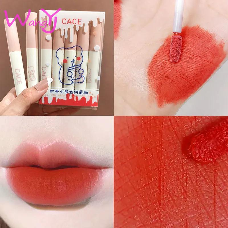 [Hàng mới về] 5 Son kem lì mịn mượt như nhung lâu trôi không phai kèm hộp đựng