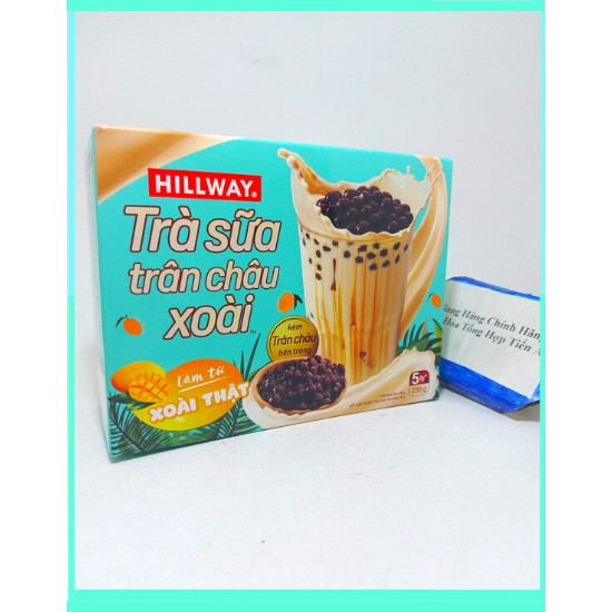 Trà sữa trân châu Hillway hộp: Vị Truyền Thống 260g, Vị Xoài 230g