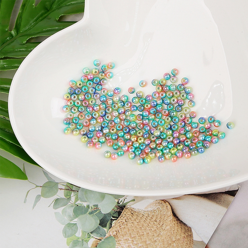 Hạt ngọc trai bằng acrylic 4/6/8mm dùng để làm đồ trang sức thủ công