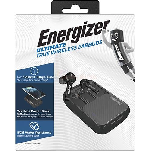 [Mã 2404EL10K giảm 10K đơn 20K] Tai nghe Bluetooth True Wireless kiêm sạc không dây Energizer UB5001 - Hàng chính hãng