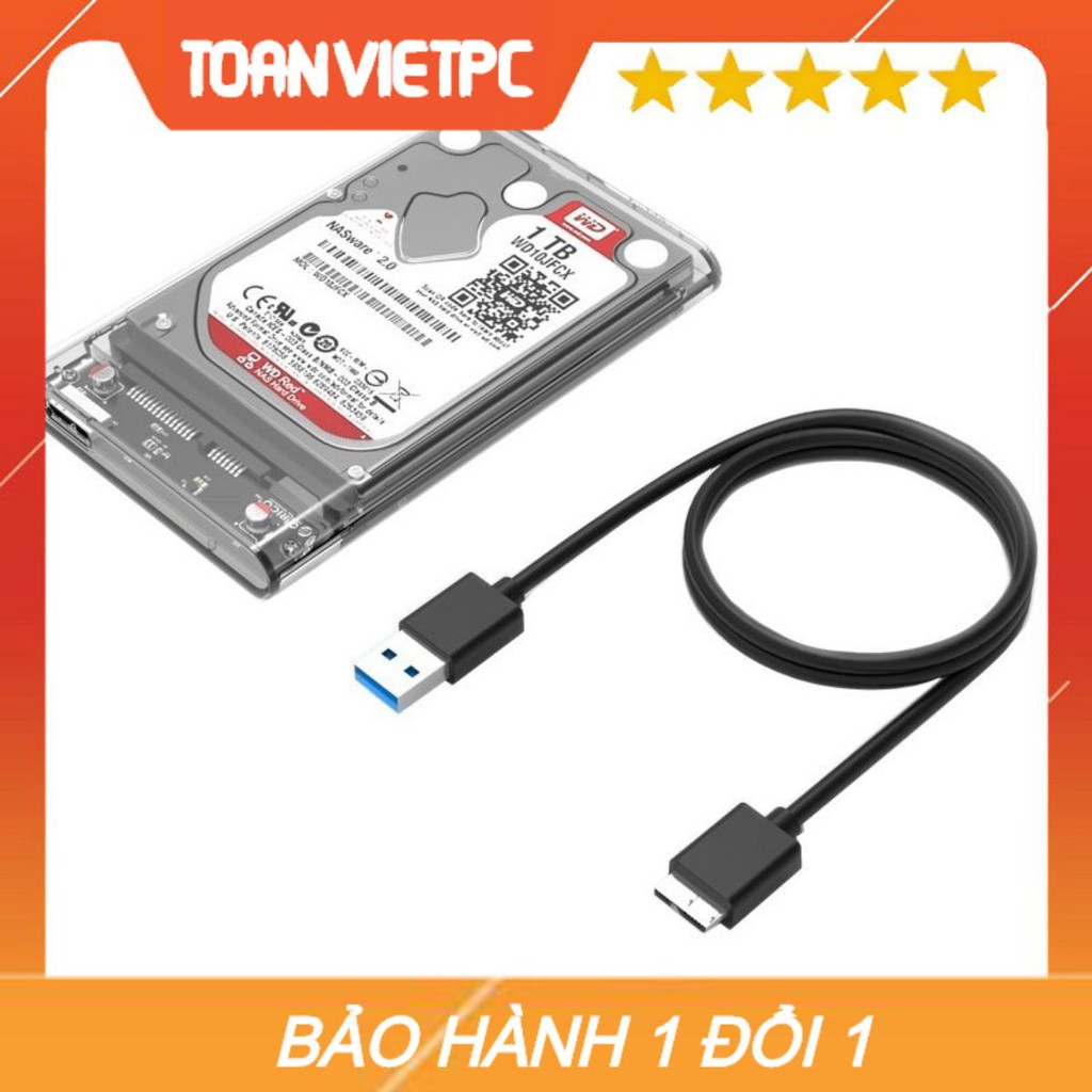 Hộp ổ cứng 2.5&quot; SSD/HDD SATA 3 USB 3.0 ORICO 2139U3 chính hãng hdd box orico