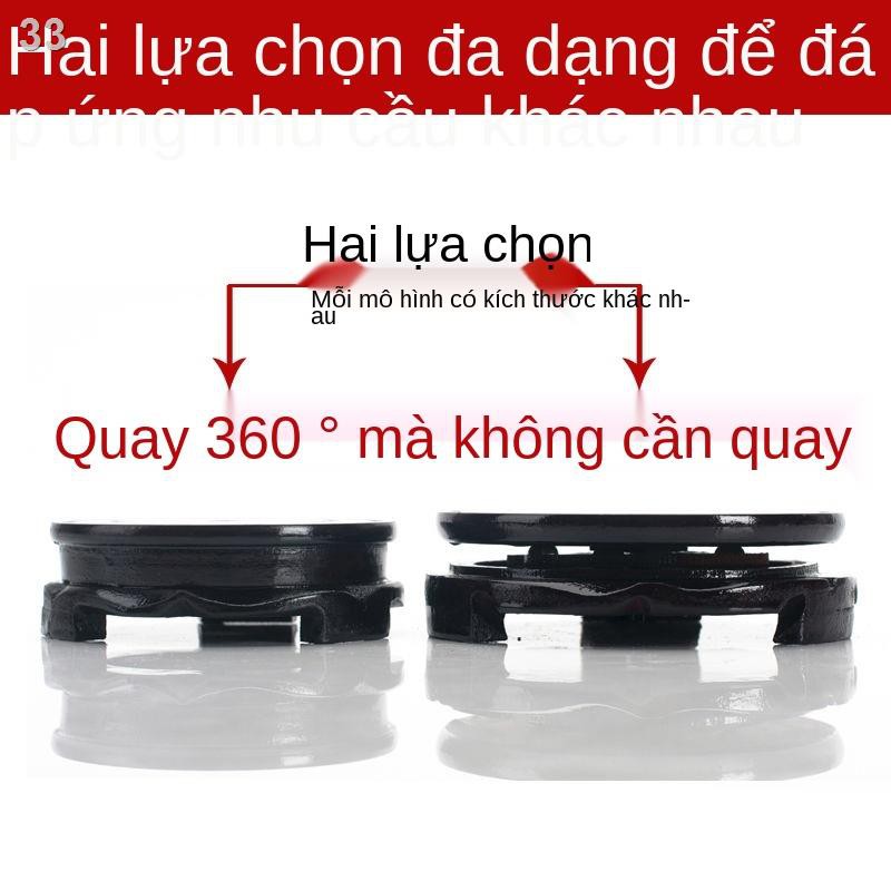 Đế xoay gỗ chắc chắn bàn giá đỡ tròn khay chậu hoa bình đá thủ công độc lạ