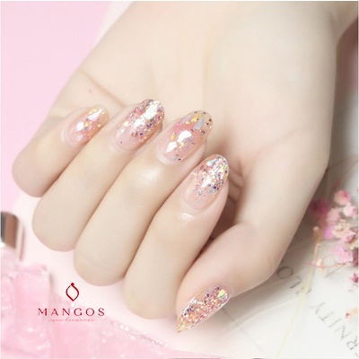 Hạt nhũ to trang trí nail, resin, handmade long lanh