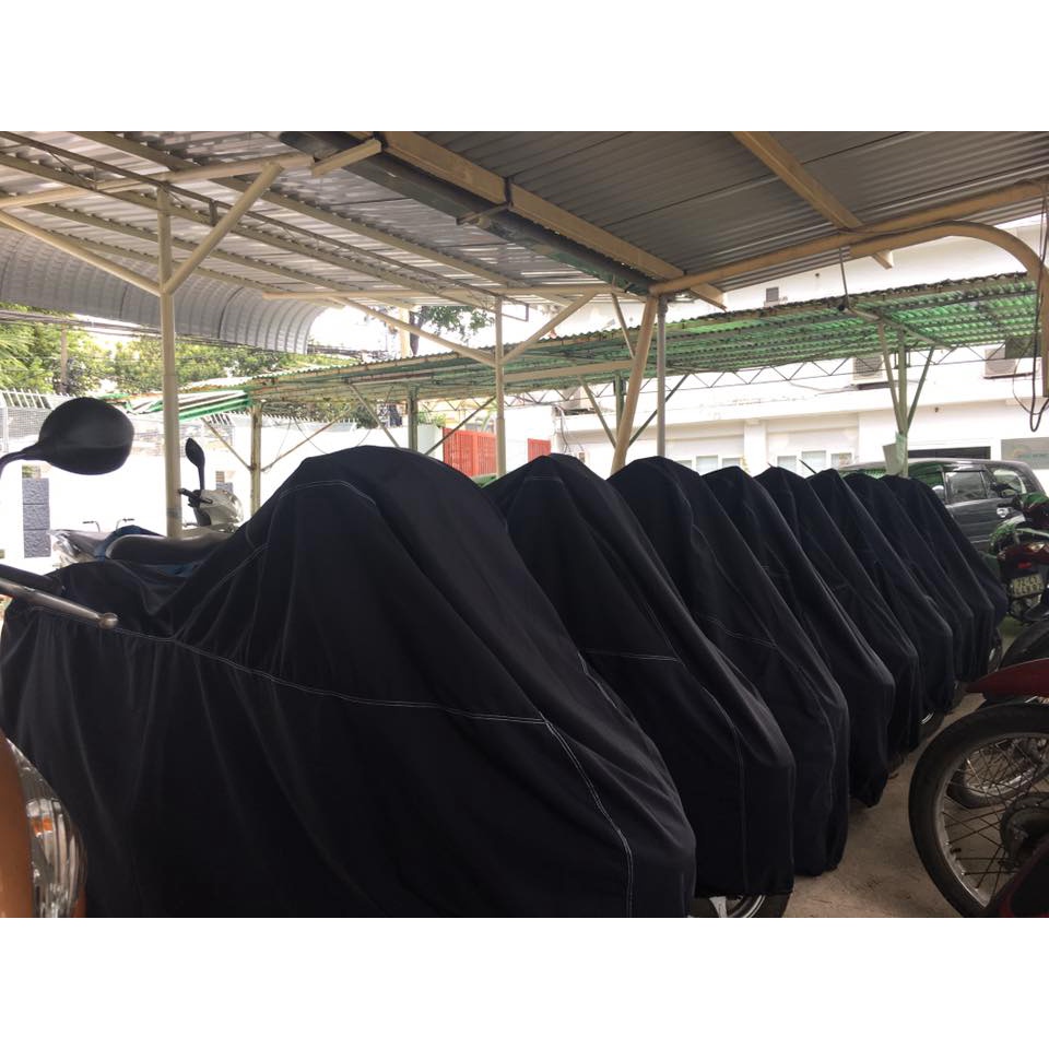 Bạt phủ xe mô tô, xe phân khối cao cấp Tâm An vải dù 2 lớp chống thấm, bọc xe máy chống nắng mưa, áo trùm xe máy cao cấp