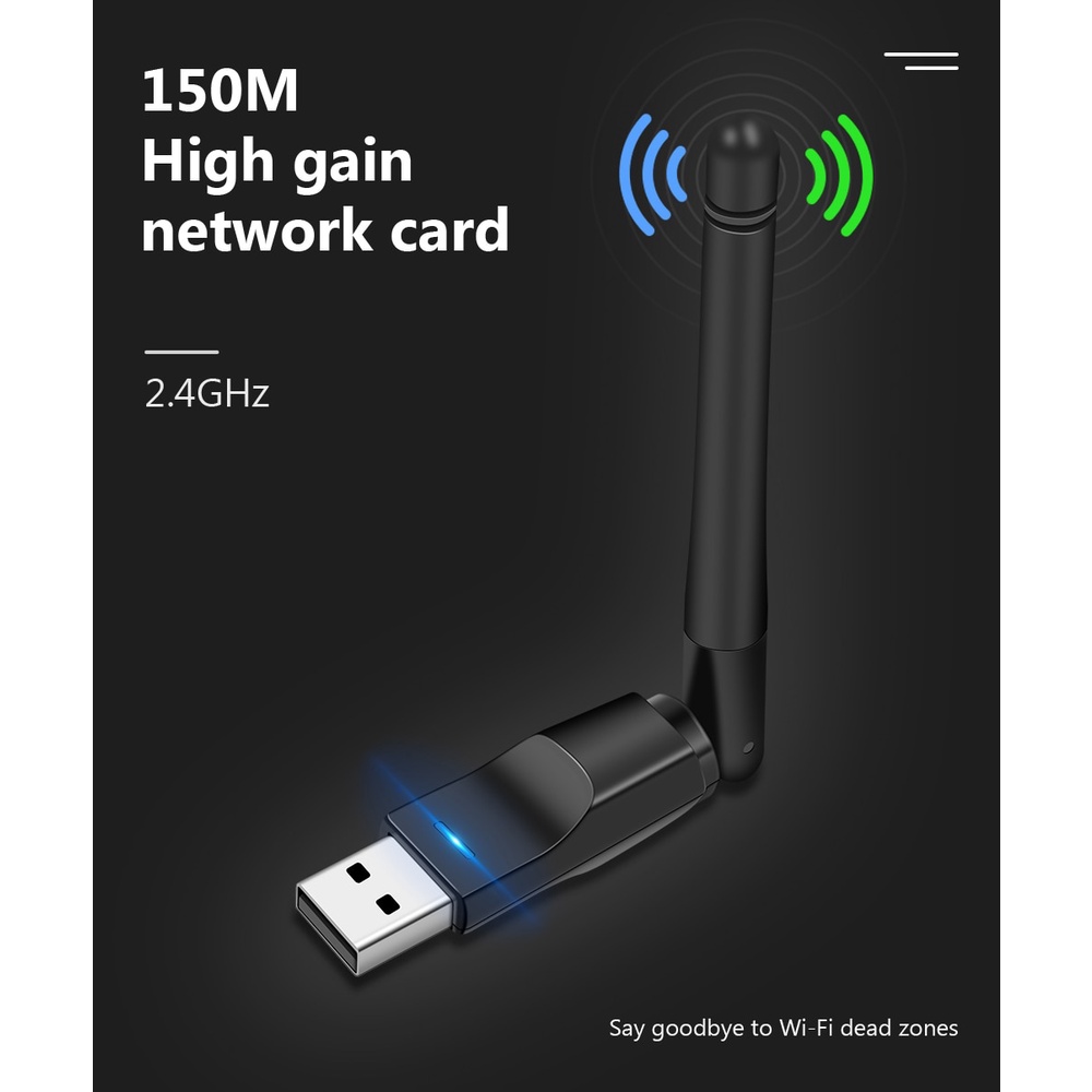 Thiết bị kết nối wifi USB 150Mbps 2.4 Ghz Ananger 802.11 b/g/n chất lượng cao