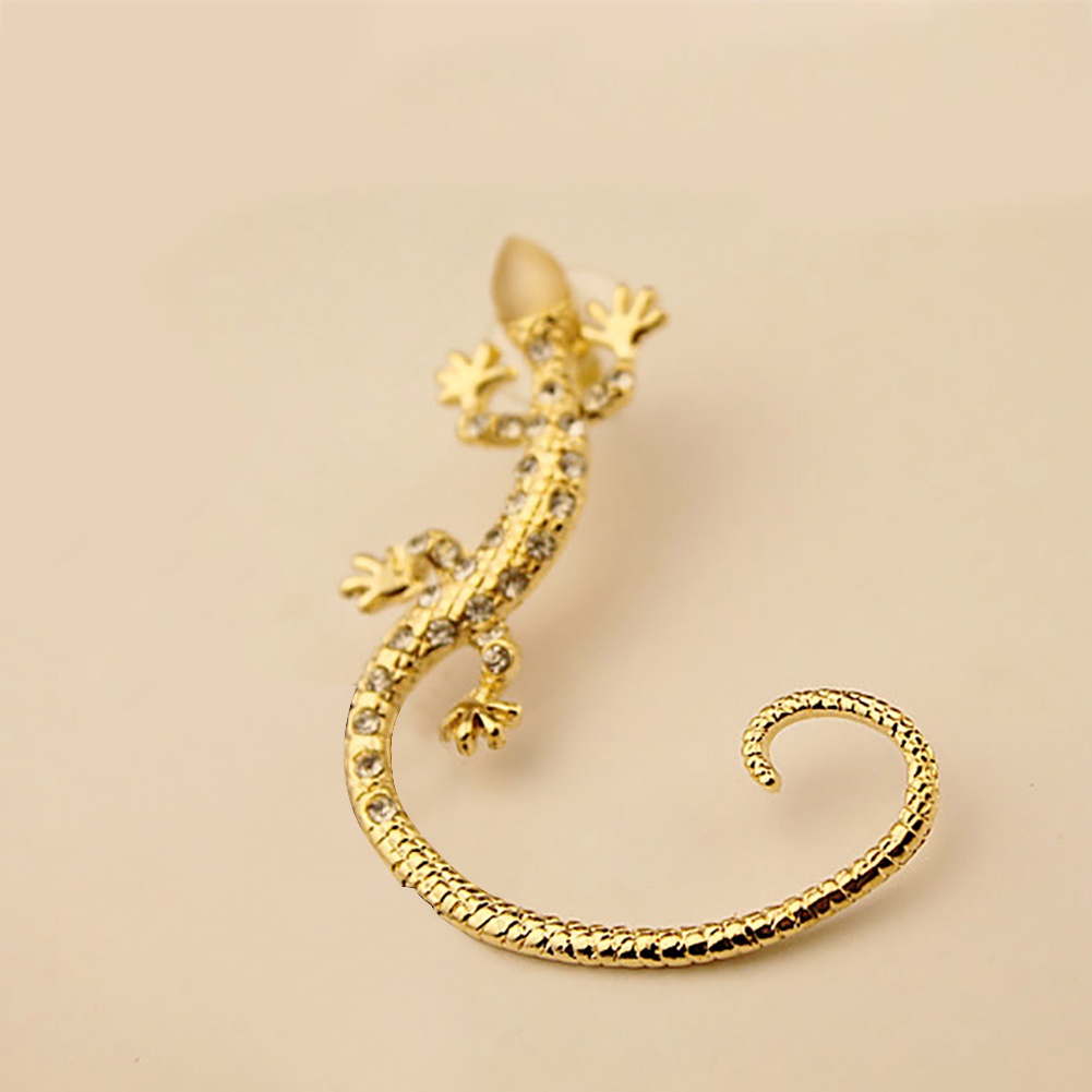 Khuyên Vành Tai Hình Thằn Lằn Đính Đá Thời Trang Cho Nữ