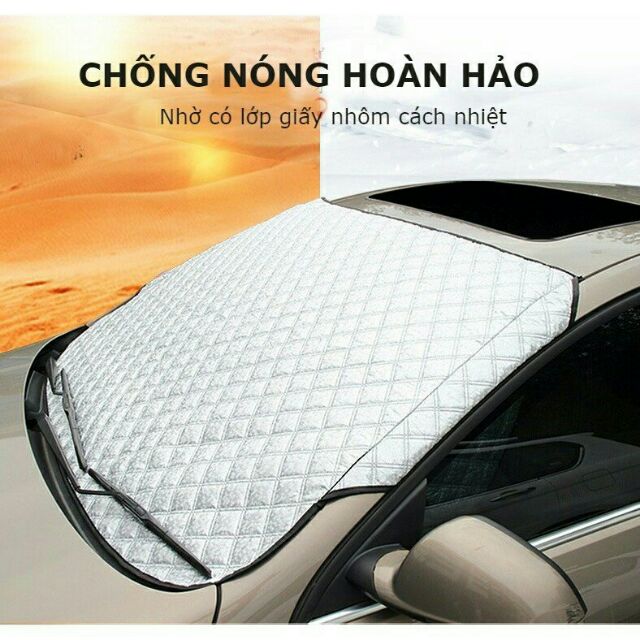 Bạt phủ kính lái 4 lớp PHỦ TRÁNG NHÔM chống gió chống trộm | BigBuy360 - bigbuy360.vn