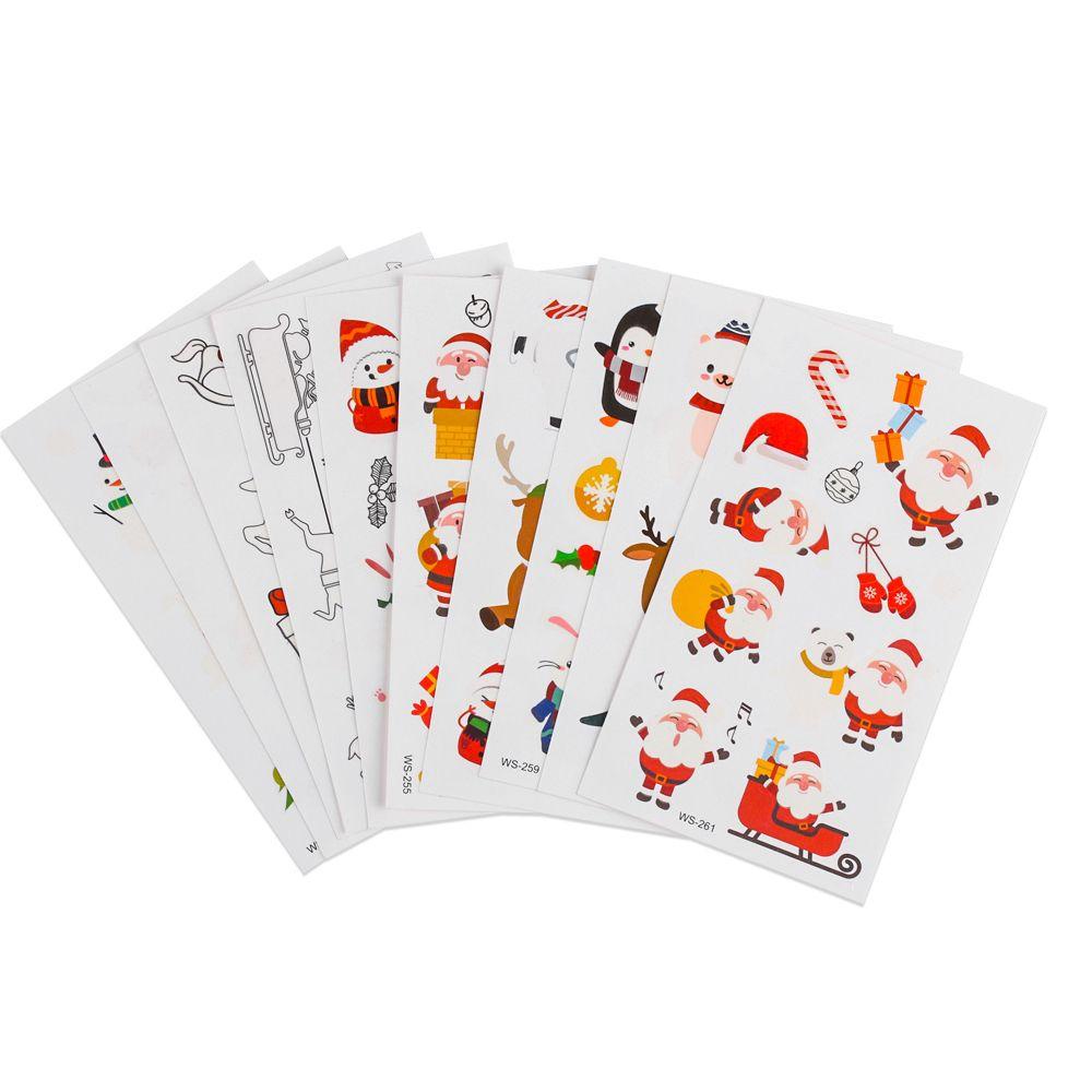 Hình Xăm Dán Tạm Thời Họa Tiết Giáng Sinh Phát Sáng Trong Bóng Tối Trang Trí